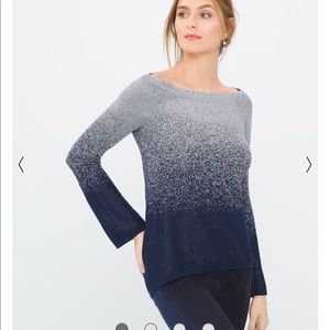WHBM shimmer ombré pullover
